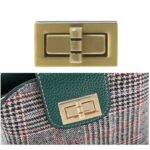 Accesorios de hardware de bolso de 10 piezas Cerradura de metal dorado