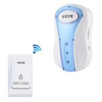 VOYE V008B Home Music Timbre inalámbrico con control remoto con 38 sonidos de polifonía, enchufe de EE. UU., V008B