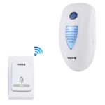 VOYE V003B Home Music Timbre inalámbrico con control remoto con 38 sonidos de polifonía, enchufe de EE. UU., V003B