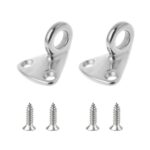 3 ganchos para guardabarros de yate de acero inoxidable 316 con 2 tornillos de 3,9 x 13