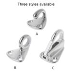 3 ganchos para guardabarros de yate de acero inoxidable 316 con 2 tornillos de 3,9 x 13 - Imagen 4