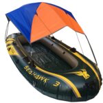 68349 Toldo plegable para canoa, bote inflable de goma, parasol para 3 personas, bote no incluido