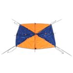 68349 Toldo plegable para canoa, bote inflable de goma, parasol para 3 personas, bote no incluido - Imagen 2