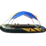 68349 Toldo plegable para canoa, bote inflable de goma, parasol para 3 personas, bote no incluido - Imagen 3
