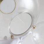 30W Bola de cristal creativa Molécula Lámpara moderna Personalidad Sala de estar Araña Lámpara de burbujas de jabón, 14 bolas 3 lámparas, Plato largo, Tamaño: 120 x 84 cm - Imagen 3