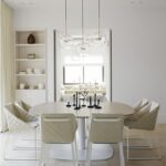 30W Bola de cristal creativa Molécula Lámpara moderna Personalidad Sala de estar Araña Lámpara de burbujas de jabón, 14 bolas 3 lámparas, Plato largo, Tamaño: 120 x 84 cm - Imagen 5