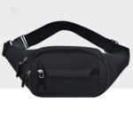 Bolsillos multifunción de color puro Bolsa impermeable para el pecho Cintura Crossbody Bolsa deportiva - Imagen 2