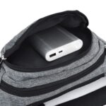 Bolsillos multifunción de color puro Bolsa impermeable para el pecho Cintura Crossbody Bolsa deportiva - Imagen 3