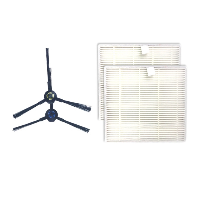 ZY17593070.jpg XI279 1 par I258 cepillo lateral + 2 filtros I206 para ILIFE V8S - Imagen 1