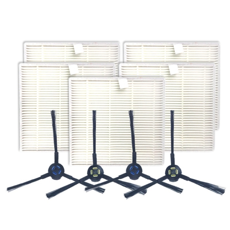 ZY17595399.jpg XI283 2 pares de cepillos laterales I258 + 5 filtros PCS I206 para ILIFE V8S - Imagen 1