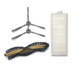 Cepillos laterales XI214 K614 + Filtro I207 + Juego de cepillo principal I202 para ILIFE A4