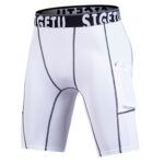 SIGETU Medias elásticas de secado rápido Cinco pantalones (Color: Gris Tamaño: XXXL), L