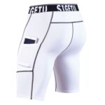 SIGETU Medias elásticas de secado rápido Cinco pantalones (Color: Gris Tamaño: XXXL), L - Imagen 2