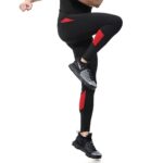 SIGETU Men Fitness Pantalones elásticos de secado rápido (Color: Negro Verde Tamaño: XXL), XXXL - Imagen 4