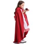 Caperucita Roja Padre Hijo Cuento de hadas Drama Rendimiento Disfraz Caperucita Roja Vestido Little Maid Two Dress Disfraz de Halloween (Color:Cape + Maid Size:L), L - Imagen 3