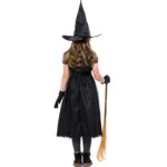 Disfraz de bruja de gasa negra, disfraz de bruja de Halloween, S - Imagen 5