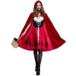 Disfraz de Caperucita Roja para adultos Cosplay, XL