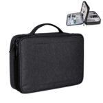 Bolsa de almacenamiento multifunción tipo caja impermeable de nailon grande para iPad, tamaño: 29 x 21 x 8 cm