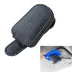 Clip de gafas para parasol de coche soporte de almacenamiento de tarjeta multifuncional