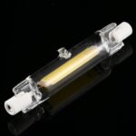 Bombilla LED COB Tubo de vidrio Reemplazo de lámpara halógena Foco, R7S 110V 3W 78mm White Light