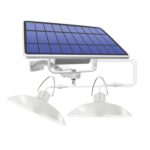 2 en 1 Luz solar Paisaje Patio Corredor Iluminación 32-LED Lámpara de araña retro, Warm Light - Imagen 2