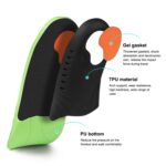 1 par 068 deportes masaje a prueba de golpes arco de pie pie plano soporte plantilla zapato-pad, 068 XS (Green Orange), 068 S (Green Orange), 068 M(Green Orange), 068 L(265-270mm), 068 XL(Green Orange) - Imagen 4
