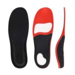 1 par 068 deportes correcto masaje a prueba de golpes arco de pie plano apoyo plantilla zapato-pad, 068 XL (Green Orange Mesh Cloth) - Imagen 3