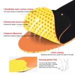 1 par 078 espesar transpirable a prueba de golpes plantilla deportiva zapato-pad, 078 235-240mm - Imagen 4