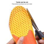 1 par 078 espesar transpirable a prueba de golpes plantilla deportiva zapato-pad, 078 235-240mm - Imagen 6