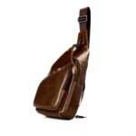 Bolso de pecho de cuero para hombre Bolso de hombro retro - Imagen 3