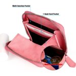 Bolsa de almacenamiento de monedas con monedero de cuero con cremallera antirrobo RFID - Imagen 5
