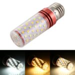 Bombilla de maíz de atenuación de tres colores SMD 2835, E27 16W 700LM 84LEDs
