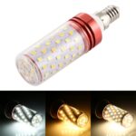 Bombilla de maíz de atenuación de tres colores SMD 2835, E14 16W 700LM 84LEDs