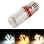 Bombilla de maíz de atenuación de tres colores SMD 2835, E27 12W 500LM 60LEDs