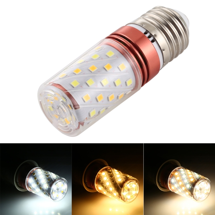 EDA00166503.jpg Bombilla de maíz de atenuación de tres colores SMD 2835, E27 12W 500LM 60LEDs - Imagen 1