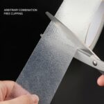 Cinta antideslizante para piso PEVA Impermeable Nano Tira resistente al desgaste que no deja marcas, 2.5cm x 5m (Grey) - Imagen 2