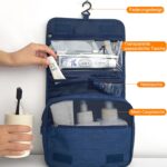Bolsa de almacenamiento de lavado de viaje tipo gancho portátil multifuncional XS02 Bolsa de cosméticos - Imagen 3
