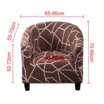 Funda de sofá con estampado de semicírculo único todo incluido elástico, Forever - Imagen 2