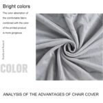 Funda de sofá con estampado de semicírculo único todo incluido elástico, Grey - Imagen 4