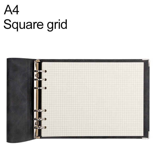 EDA001849801A.jpg Cuaderno A4 de hojas sueltas de piel sintética con cuadrícula, Checkered Core - Imagen 1