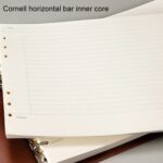Cuaderno A4 de hojas sueltas de piel sintética con cuadrícula, Cornell Horizontal Wire Inner Core - Imagen 3