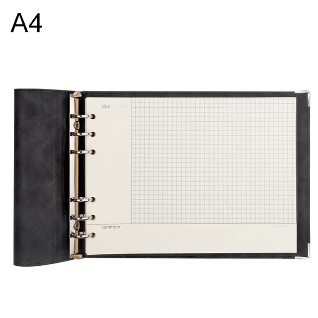 EDA001849804A.jpg Cuaderno A4 de hojas sueltas de piel sintética con cuadrícula, Cornell Checkered Core - Imagen 1