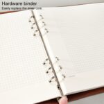 Cuaderno de cuadrícula de hojas sueltas de piel sintética B5, Blank Inner Core - Imagen 4
