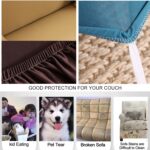 Funda de sofá antideslizante de cobertura total elástica de color sólido Four Seasons - Imagen 7