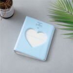Hueco corazón 64 bolsillos foto libro álbum titular de la tarjeta de nombre para Fujifilm Instax Mini 8/7s/70/25/50s/90, Hollow Heart 64 Pockets Sky Blue - Imagen 2