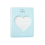 Hueco corazón 64 bolsillos foto libro álbum titular de la tarjeta de nombre para Fujifilm Instax Mini 8/7s/70/25/50s/90, Hollow Heart 64 Pockets Light Mint