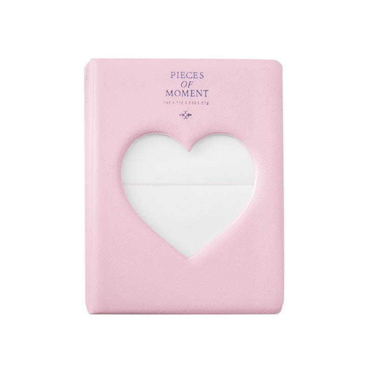 EDA001887201C.jpg Hueco corazón 64 bolsillos foto libro álbum titular de la tarjeta de nombre para Fujifilm Instax Mini 8/7s/70/25/50s/90, Hollow Heart 64 Pockets Pink - Imagen 1