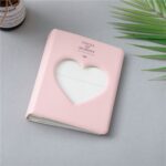 Hueco corazón 64 bolsillos foto libro álbum titular de la tarjeta de nombre para Fujifilm Instax Mini 8/7s/70/25/50s/90, Hollow Heart 64 Pockets Pink - Imagen 2