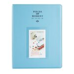 Titular de la tarjeta de nombre del álbum del libro de fotos de 128 bolsillos para Fujifilm Instax Mini 8 /7s /70 /25 /50s /90, 128 Pockets 128 Pockets