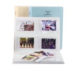Titular de la tarjeta de nombre del álbum del libro de fotos de 128 bolsillos para Fujifilm Instax Mini 8 /7s /70 /25 /50s /90, 128 Pockets Peach Color - Imagen 3
